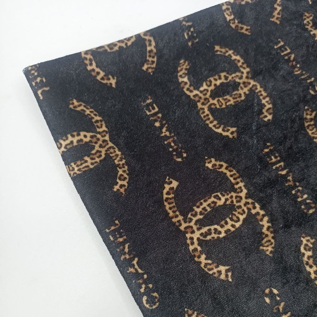 خرید آنلاین پارچه مخمل پلنگی CHANEL