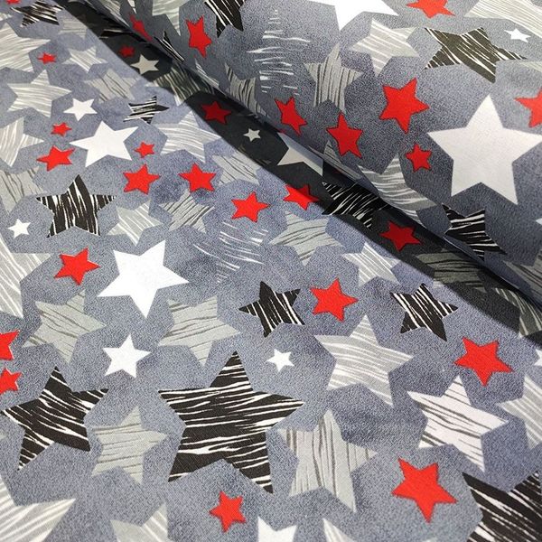 پارچه ملحفه طرح ستاره قرمز هاشور عرض 2 متر