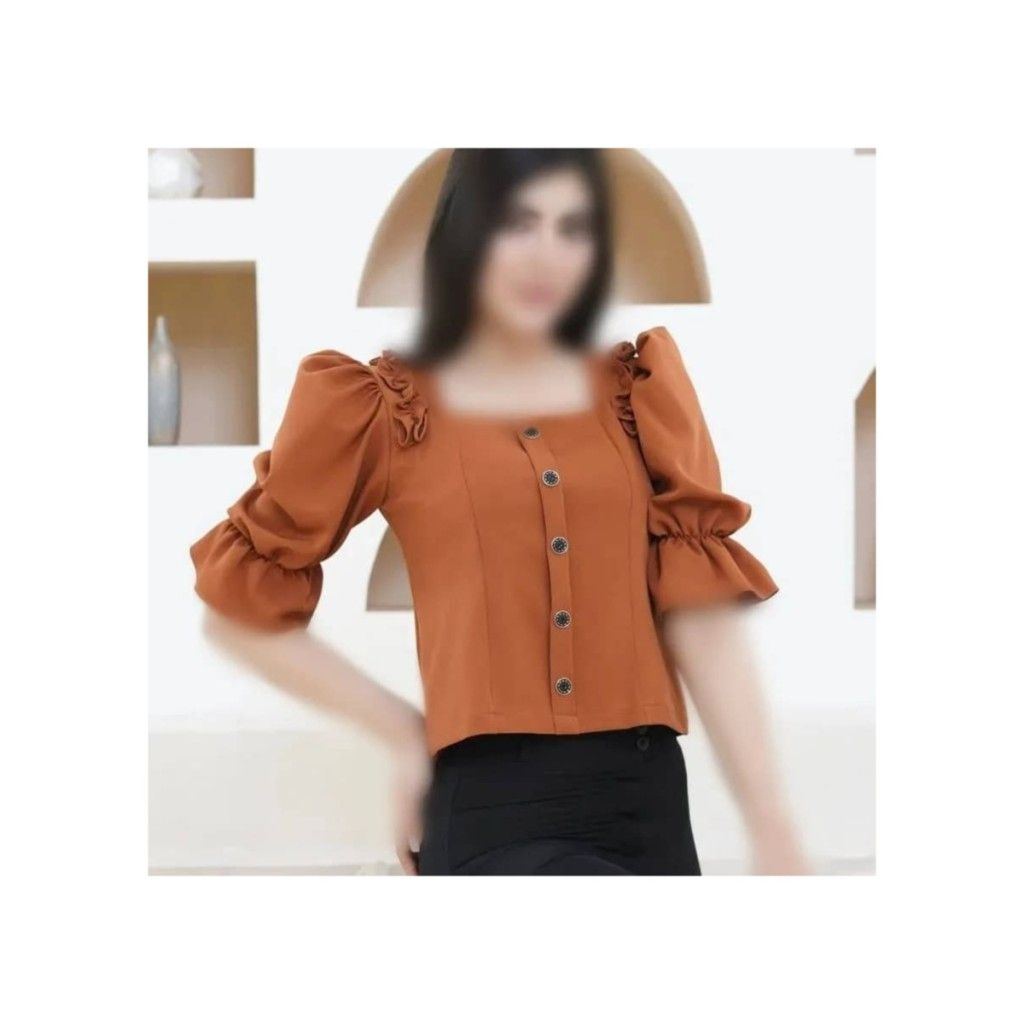 خرید اینترنتی کراپ مجلسی آستین کش دار کد 9113