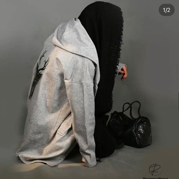 سویشرت کلاه دار بلند