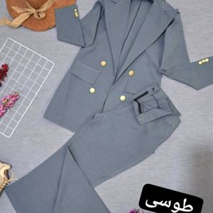 خرید اینترنتی ست کت شلوار زنانه بهاران کد 9302