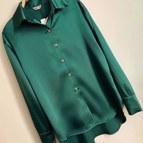 شومیز ساتن گلبهار کد 508557