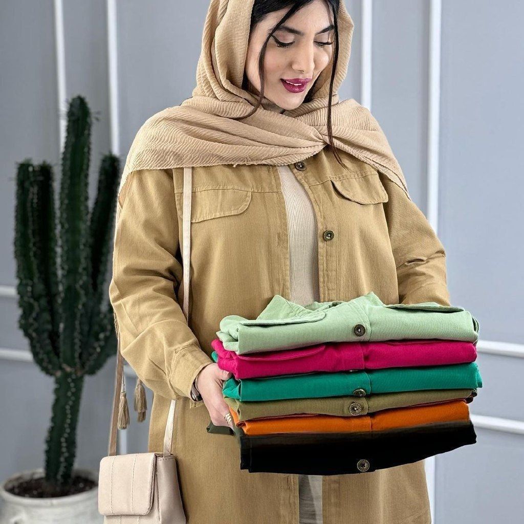 فروش اینترنتی مانتو جین رنگی نفس 63236