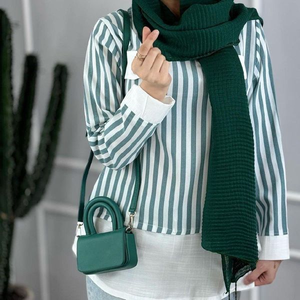 شومیز مانتویی زمرد 64048