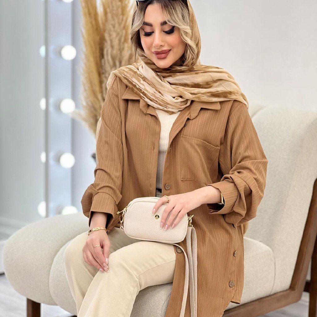 خرید اینترنتی شومیز کراش بغل دکمه 64640