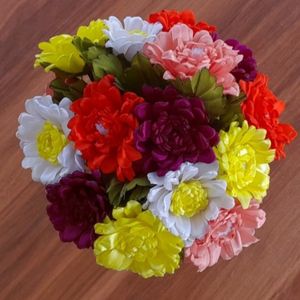 مشخصات گل روبانی دست ساز مدل ژربرا 15 عددی