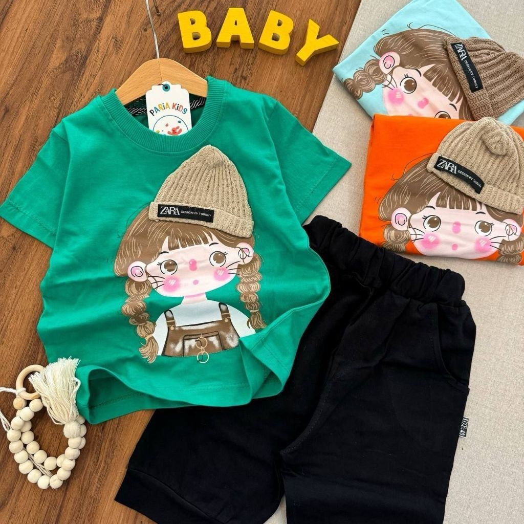 خرید آنلاین تیشرت و شلوارک دخترانه