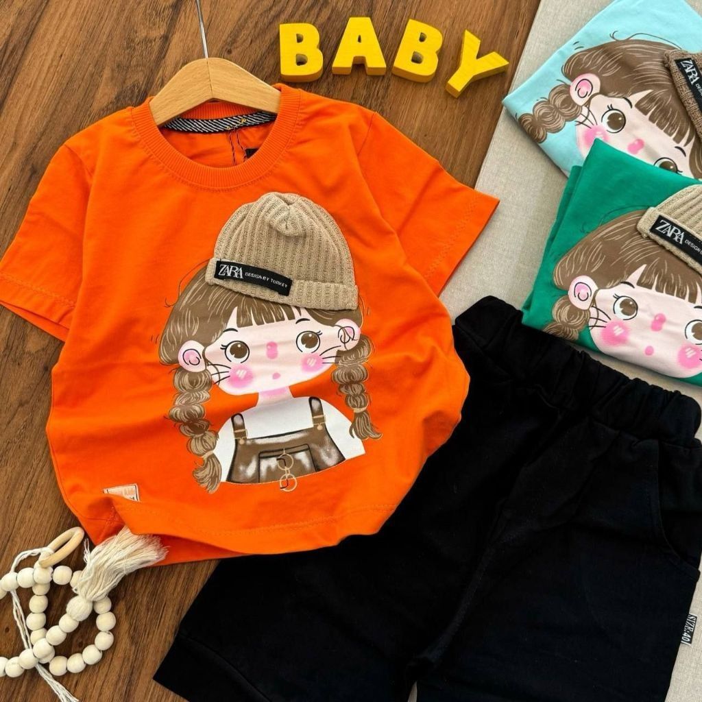 خرید اینترنتی تیشرت و شلوارک دخترانه