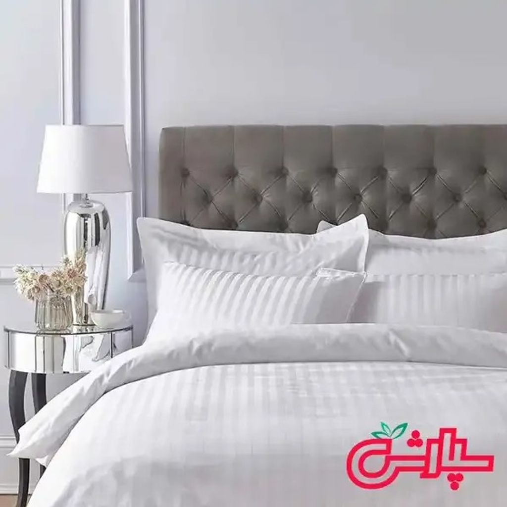 خرید آنلاین پارچه ملحفه ای هتلی سفید