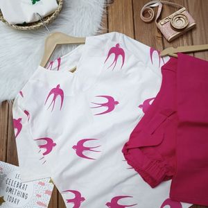 تیشرت و شلوار دخترانه سایز بزرگ‌