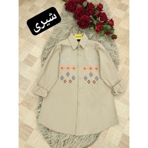 خرید آنلاین مانتو‌ گلدوزی شیوا کد 510996