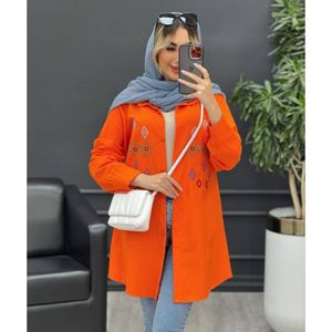 خرید اینترنتی مانتو‌ گلدوزی شیوا کد 510996