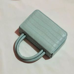 خرید اینترنتی کیف دسته دوبل سنگی رودوشی طرح سنگفرشی زنانه