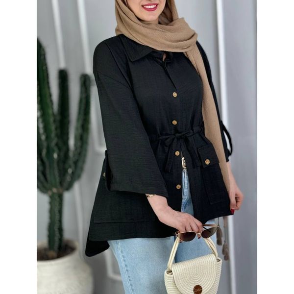مانتو کمرگت آتیه کد3967