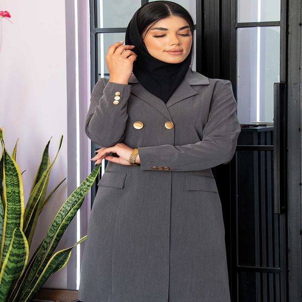 مانتو شلوار اداری مدل چهاردکمه کد 4022