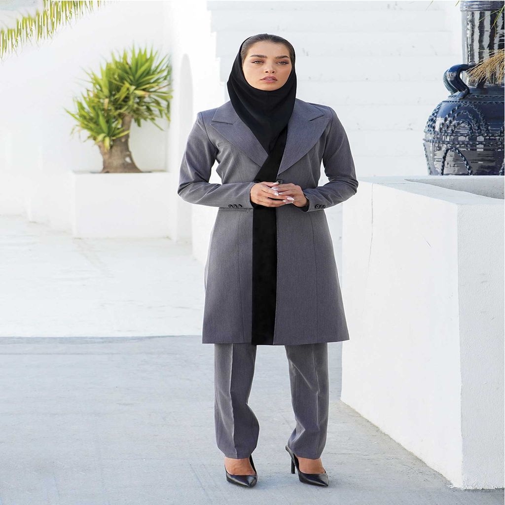 خرید اینترنتی قیمت مانتو شلوار اداری سلاله کد 4061
