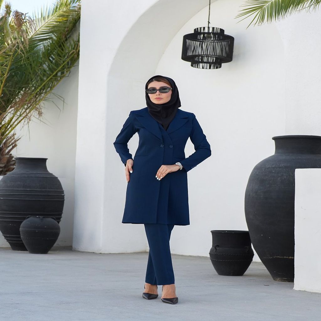 خرید اینترنتی قیمت مانتو شلوار اداری سلاله کد 4061