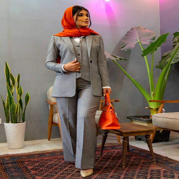 مانتو شلوار اداری مدل جینا کد 4068