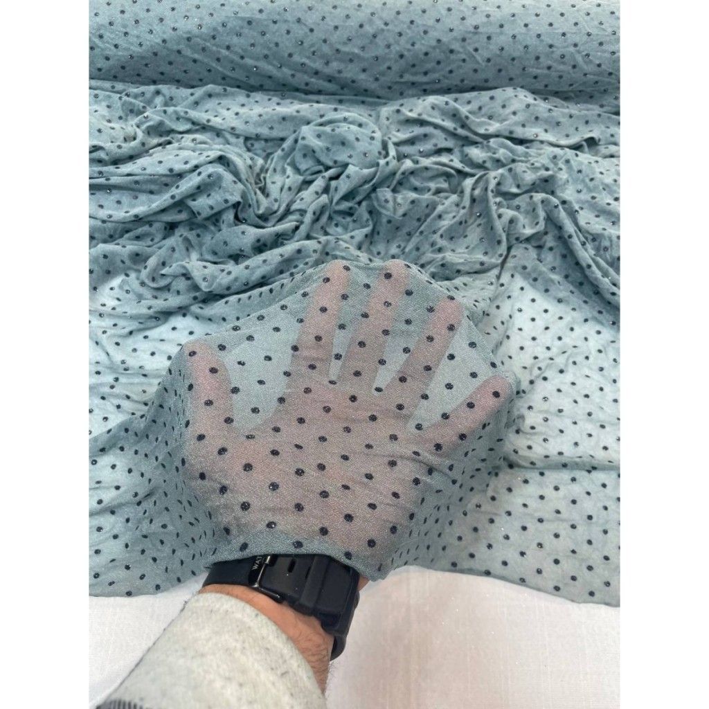 خرید اینترنتی پارچه لمه زردار 2