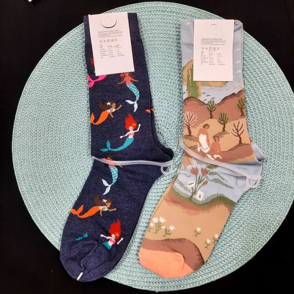 جوراب ساقدار زنانه طرح هنری