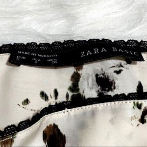 فروش اینترنتی تاپ مجلسی ساتن گیپور دار ZARA