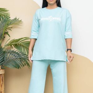 ست تونیک وشلوار گلکسی نوار دوزی