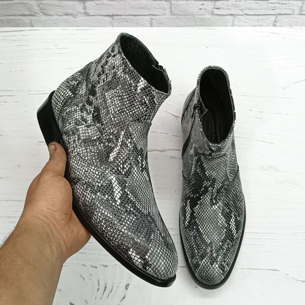 نیم بوت مردانه رسمی خاص چرم طبیعی آلپاین پوست ماری