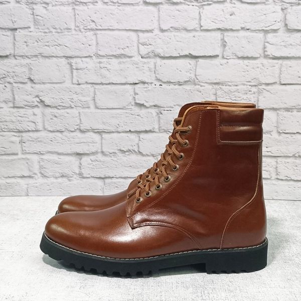 بوت مردانه اسپرت چرم طبیعی دست دوز دماوند قهوه ای