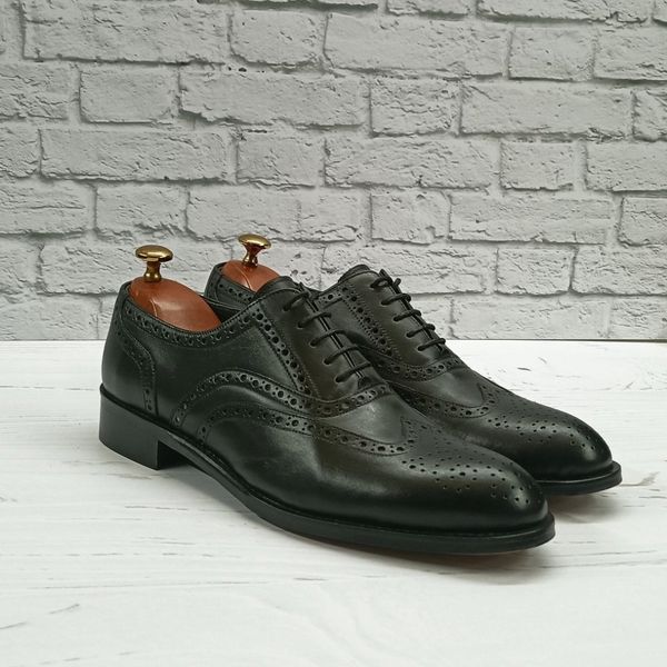 کفش مردانه مجلسی چرم طبیعی مشکی مدل نیلسون مشکی