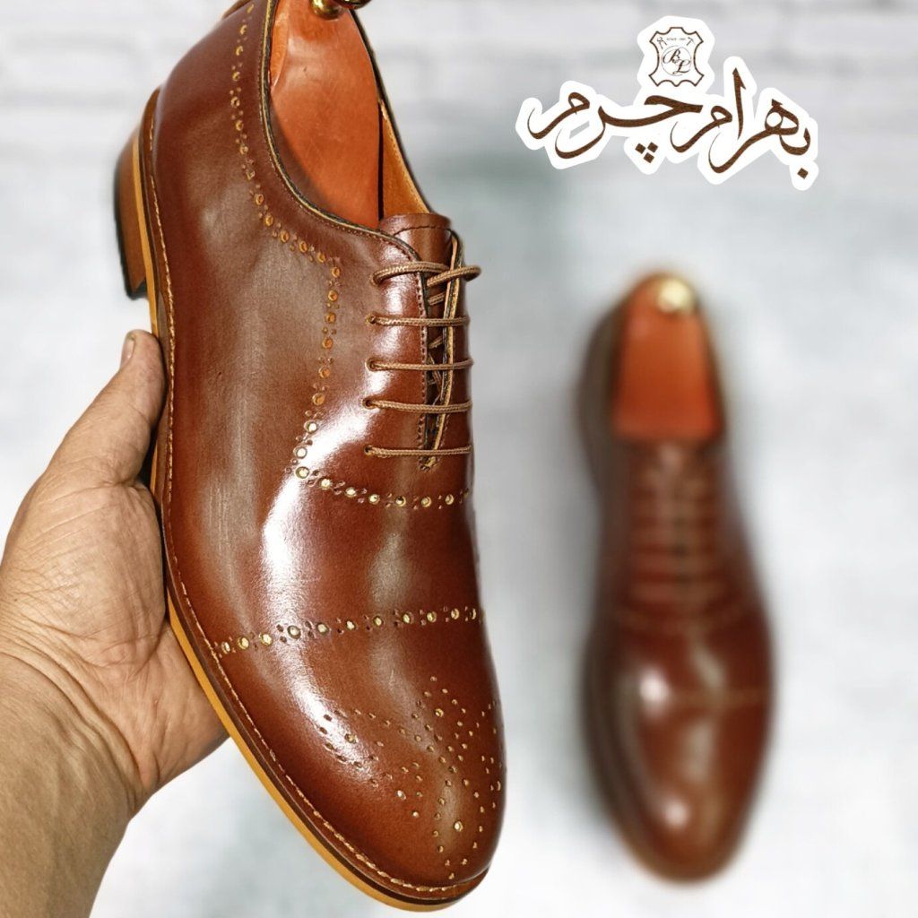 خرید اینترنتی کفش مردانه مجلسی چرم طبیعی دست دوز مدل ماتادور