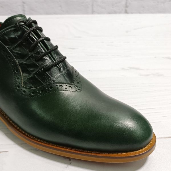 کفش مردانه مجلسی چرم طبیعی مدل ژرژ  یشمی