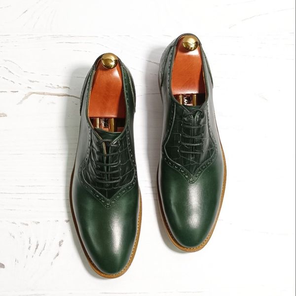 کفش مردانه مجلسی چرم طبیعی مدل ژرژ  یشمی