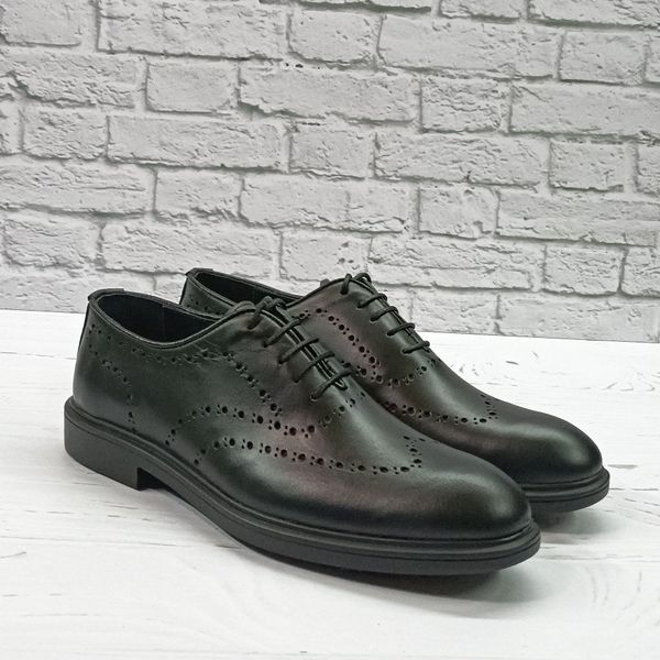 کفش مردانه اداری روزمره چرم طبیعی دست دوز مشکی مدل الویس