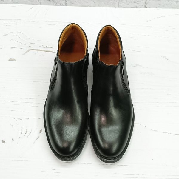 نیم بوت مردانه  اسپرت چرم طبیعی  مشکی مدل یورک