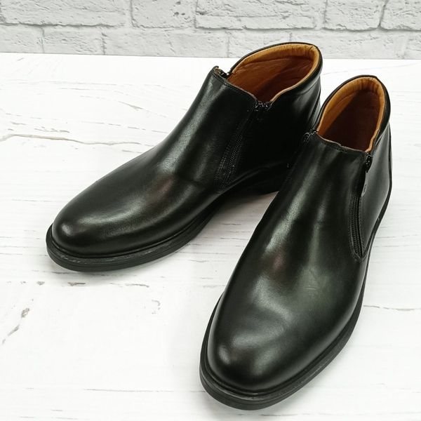 نیم بوت مردانه  اسپرت چرم طبیعی  مشکی مدل یورک