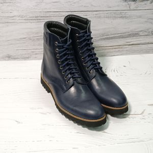 مشخصات بوت مردانه  اسپرت چرم طبیعی دست دوز مدل دماوند سرمه ای