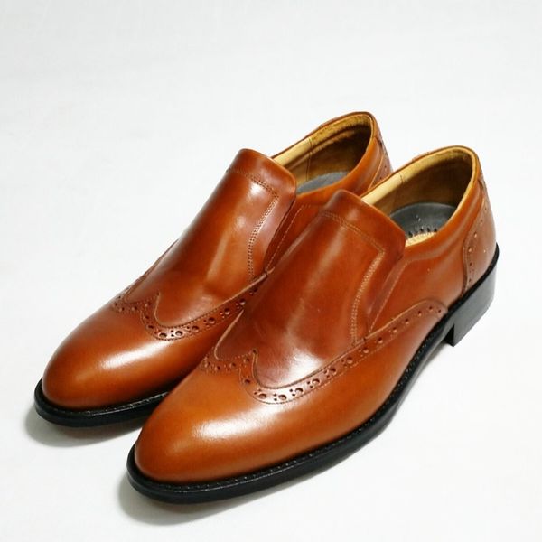 کفش مردانه مجلسی چرم طبیعی مدل هاوانا عسلی