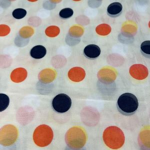 حریر طرحدار زمینه کرم (P0047-3)