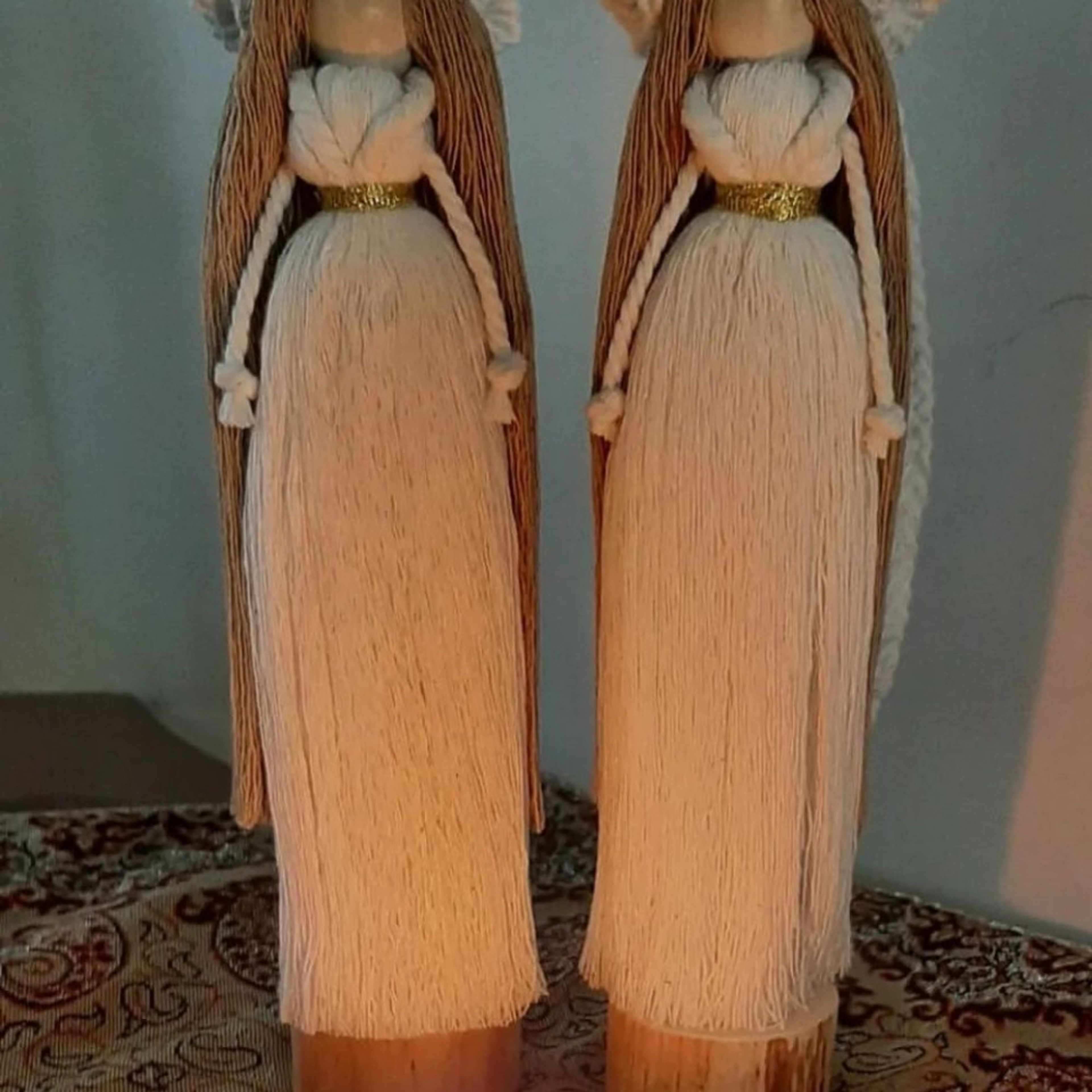 فروش اینترنتی عروسک فرشته مکرومه ایستاده کد 13195
