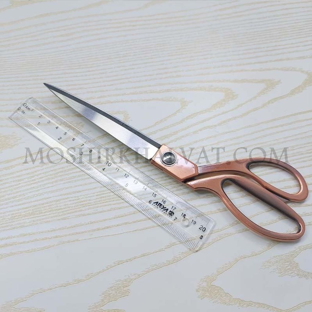 خرید اینترنتی قیچی خیاطی برنزی سایز 10.5