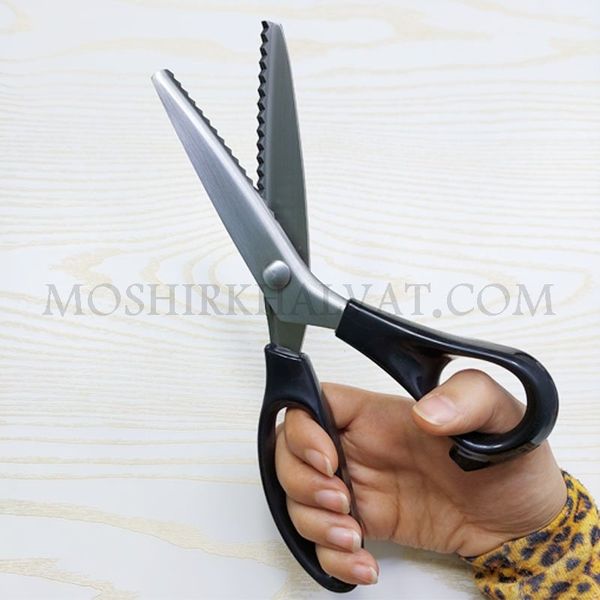 قیچی زیگزاگ مشکی کد 13267