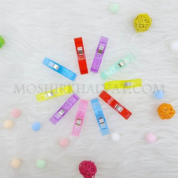 گیره پارچه بزرگ بسته 10 عددی