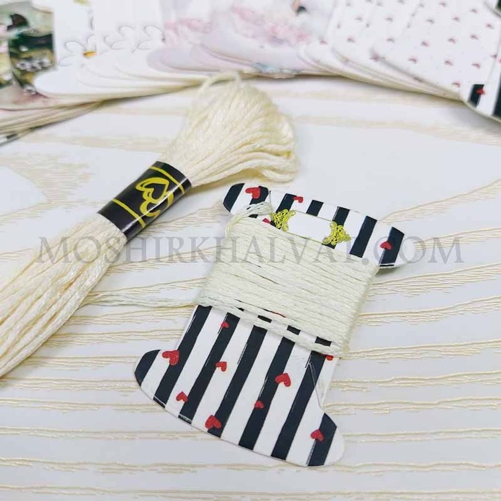 خرید آنلاین بوبین نخ گلدوزی مقوایی بسته 30 عددی