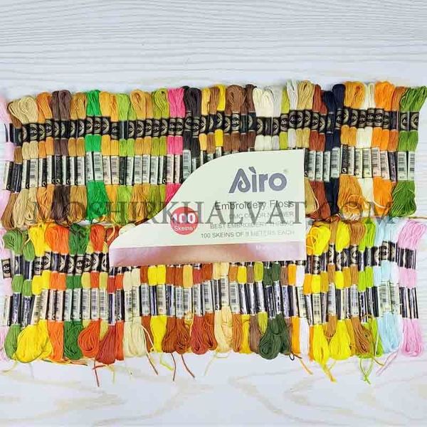نخ کوبلن آیرو بسته 100 رنگ