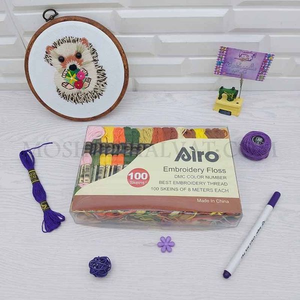 نخ کوبلن آیرو بسته 100 رنگ