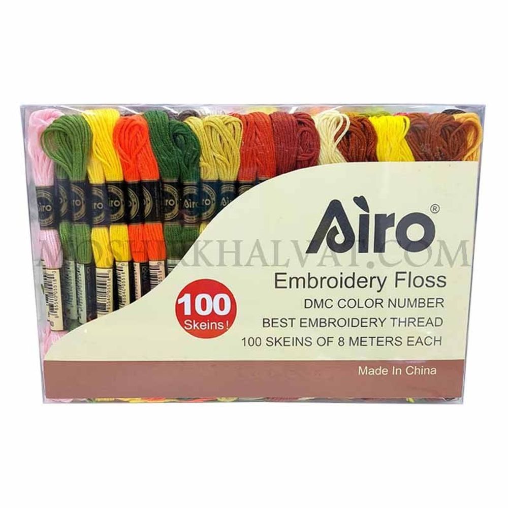 فروش اینترنتی نخ کوبلن آیرو بسته 100 رنگ