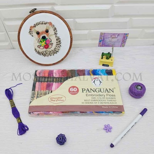 نخ کوبلن مدل پنگوین بسته 60 عددی