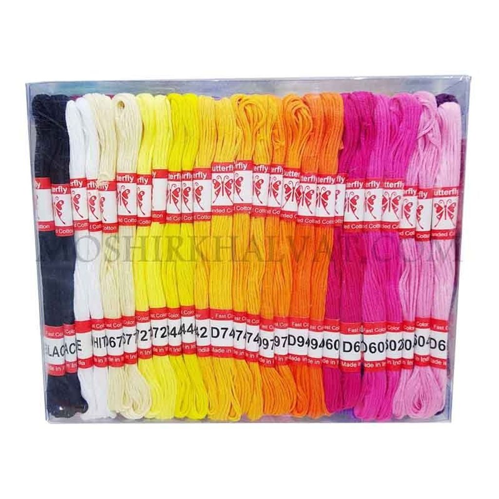 فروش اینترنتی نخ کوبلن 100 عددی مدل باترفلای