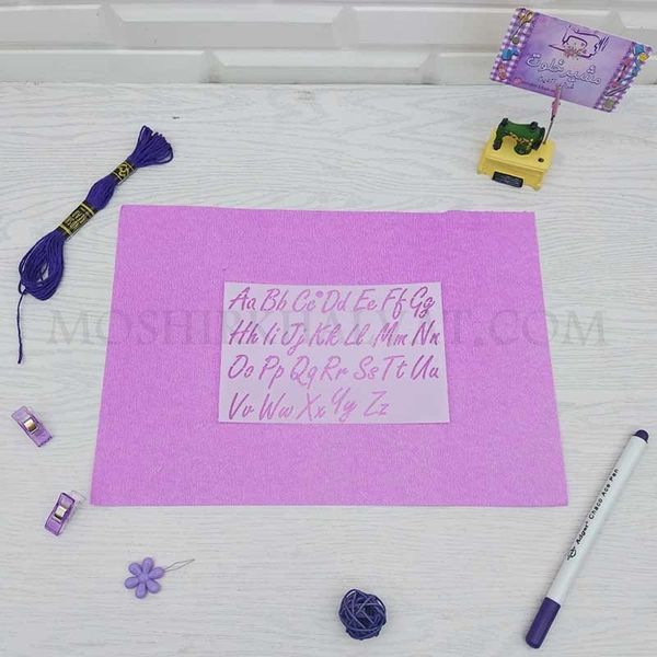 شابلون گلدوزی مدل حروف انگلیسی