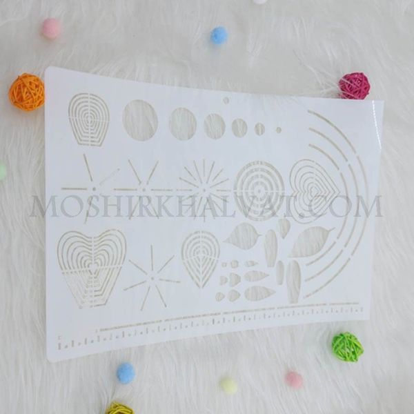 شابلون گلدوزی مدل اشکال هندسی